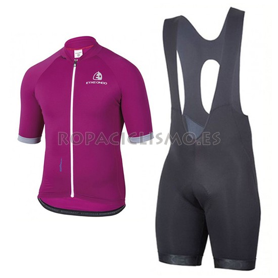 2017 Maillot Etxeondo Entzun Tirantes Mangas Cortas Violeta